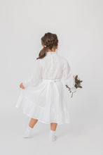 Load image into Gallery viewer, Ana Balahan Valentina Swiss cotton white first holy confirmation gown back view Melbourne