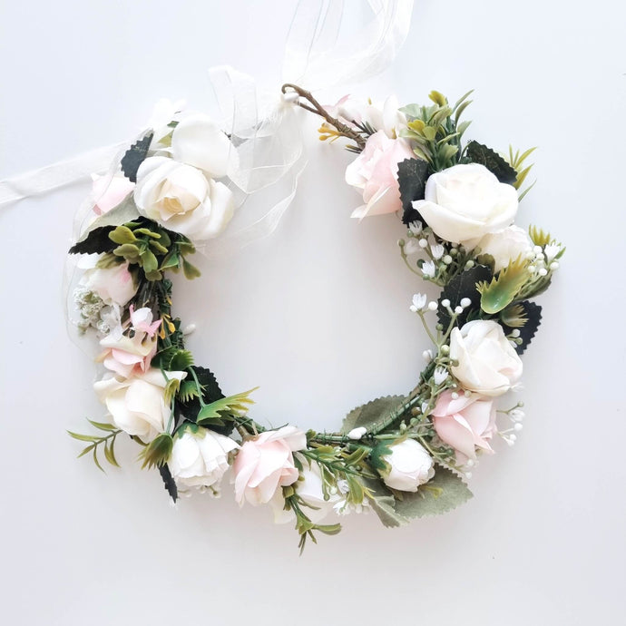 Ana Balahan beautiful wreath flowers and ribbons for hair Adelaide Australia