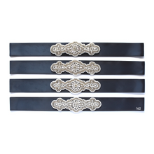 Load image into Gallery viewer, 068 Wedding sash with beads gems rhinestone applique Ana Balahan