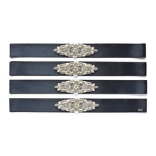 Load image into Gallery viewer, 104 Wedding sash with beads gems rhinestone applique Ana Balahan