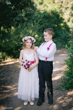 Load image into Gallery viewer, Ana Balahan A girl in Scarlett classic style dress for teenager and a boy in smart wear