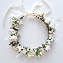Load image into Gallery viewer, Ana Balahan Flower girl floral crown Melbourne
