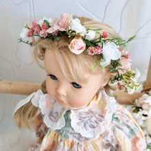 Load image into Gallery viewer, Ana Balahan Gentle wedding Floral crown hair jewellery close up Australia