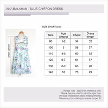 Load image into Gallery viewer, Blue summer chiffon dress