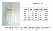 Load image into Gallery viewer, Annabelle flower girl dress size chart