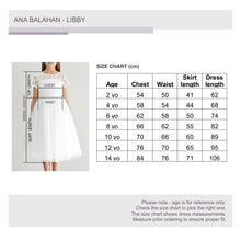 Load image into Gallery viewer, Libby Size Chart