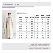 Load image into Gallery viewer, Olivia dress size chart