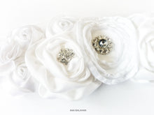 Load image into Gallery viewer, White Fantasy sash - closer view - details