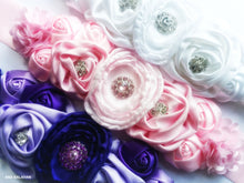 Load image into Gallery viewer, Purple Pink an White belts