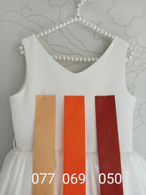 Load image into Gallery viewer, Ana Balahan Gold Orange Burnt orange colours satin ribbons
