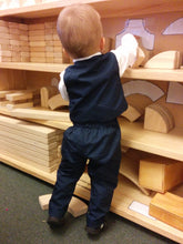 Load image into Gallery viewer, Fashion formal boy set long sleeved shirt vest and trousers with stretchable waist cotton