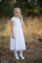 Load image into Gallery viewer, Lydia gentle lace dress with pleated skirt Ana Balahan