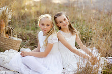 Load image into Gallery viewer, Two cute girls in their gorgeous special occasions outfits by Ana Balahan