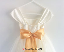 Load image into Gallery viewer, Annabelle flower girl dress back view
