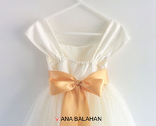 Load image into Gallery viewer, Annabelle flower girl dress back view