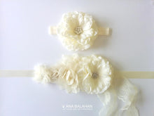 Load image into Gallery viewer, Camellia headband and belt front view