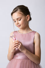 Load image into Gallery viewer, Caroline Made To Order Flower Girl Dress With V Neck Decorated With Beads
