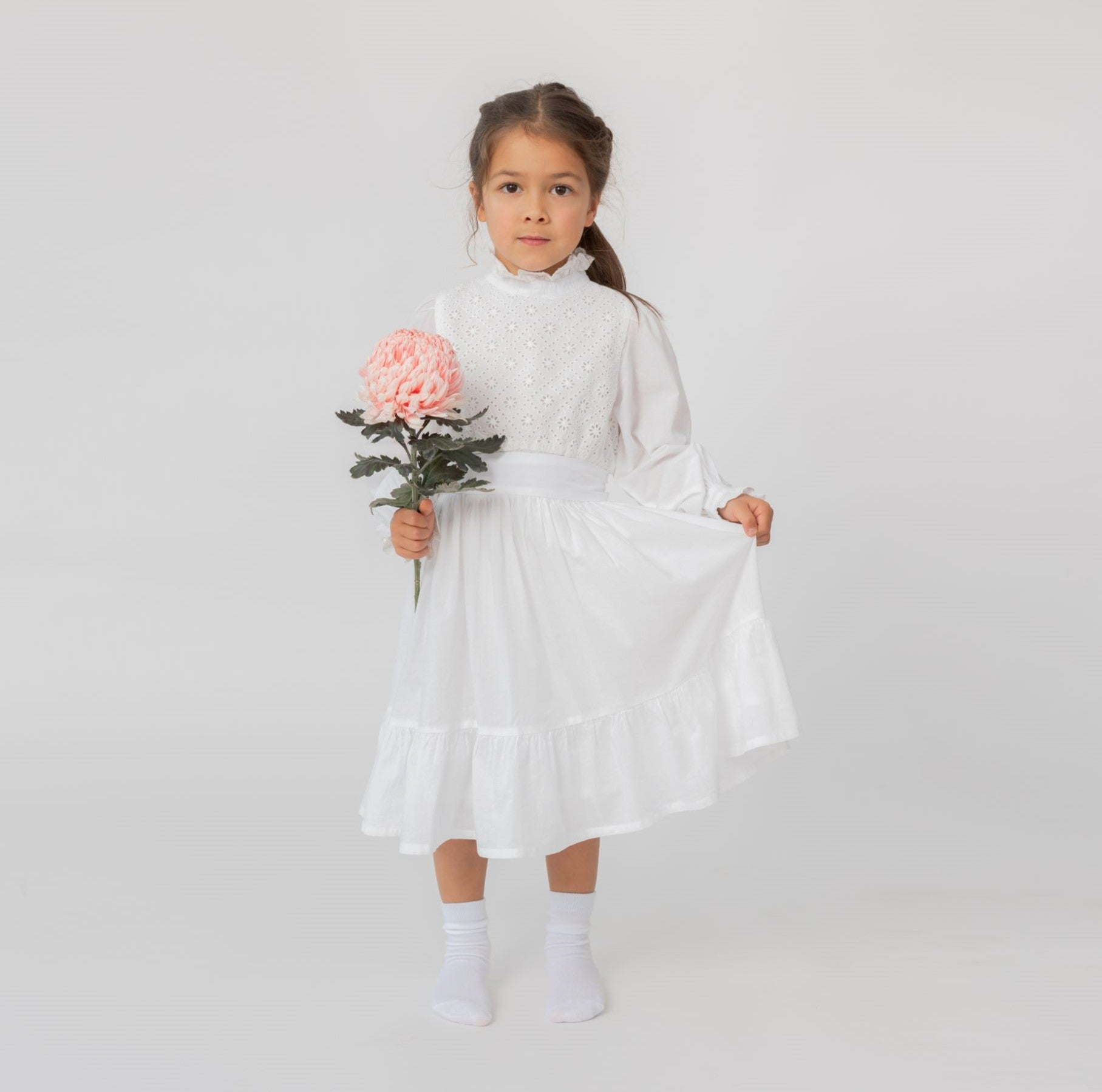 cotton first holy communion dresses Swiss dress Australia Size:UK 10 (In-Rental) Bardot Carmen lace corset Winter Collection