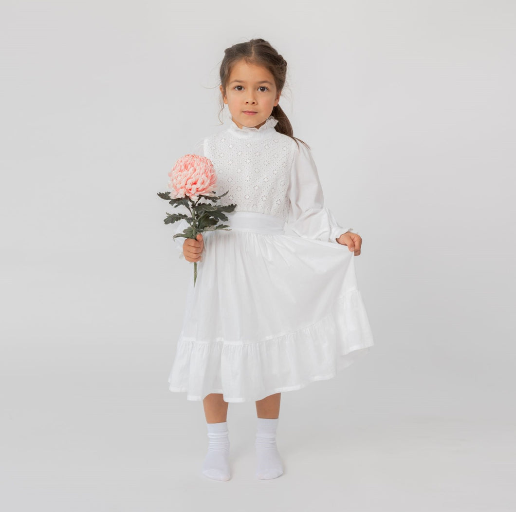 Ana Balahan Valentina Swiss cotton white first holy communion gown Melbourne