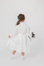 Load image into Gallery viewer, Ana Balahan Valentina Swiss cotton white first holy confirmation gown back view Melbourne
