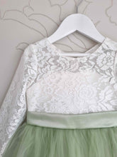 Load image into Gallery viewer, Eliza - Lace communion dress with sleeves
