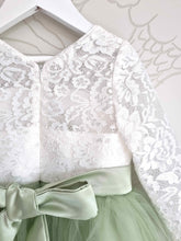 Load image into Gallery viewer, Eliza - Lace communion dress with sleeves
