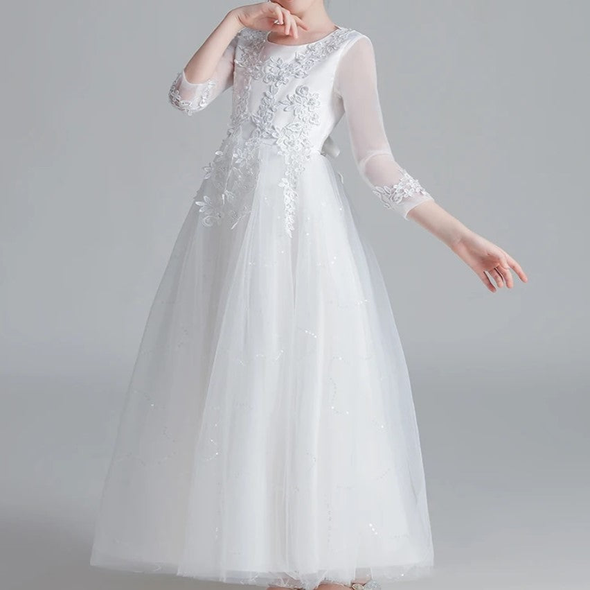 Mary - Long sleeves communion dress