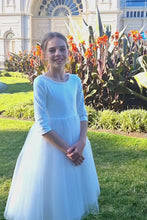 Load and play video in Gallery viewer, Ana Balahan Eva stunning first communion dress Australia
