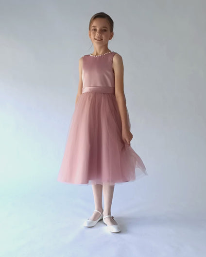 Caroline Classic style open back wedding dress mini Australia