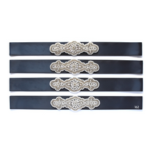 Load image into Gallery viewer, 068 Wedding sash with beads gems rhinestone applique Ana Balahan
