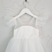 Load image into Gallery viewer, Light ivory polka-dots dress
