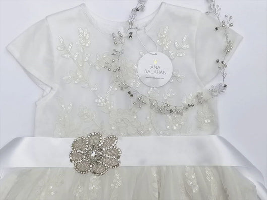 Video 123-1 Rhinestone applique style with sequin dress  