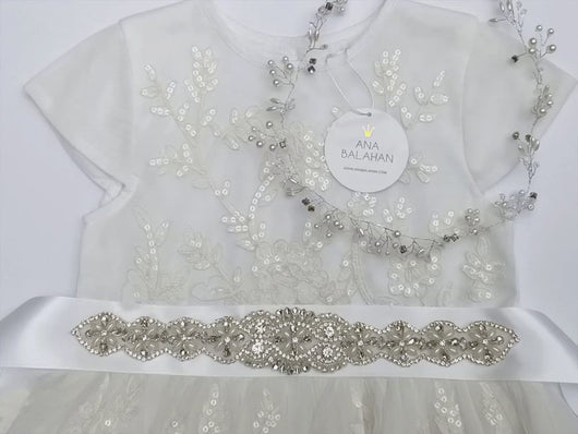 Video Rhinestone applique style 006 with sequin dress