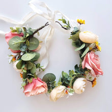 Load image into Gallery viewer, Ana Balahan Beautiful flower crown for garden wedding Australia
