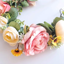 Load image into Gallery viewer, Ana Balahan Colourful garden roses flower wreath for romantic photo shoot details Gold Coast Australia
