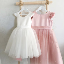 Load image into Gallery viewer, Ana Balahan Della Light Ivory Dress With Short Sleeves And Pearl Dress Australia
