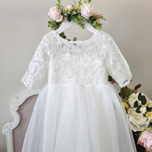 Load image into Gallery viewer, Ana Balahan Elizabeth baby girl lace dress with long sleeves for wedding Springvale Melbourne
