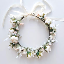 Load image into Gallery viewer, Ana Balahan Flower girl floral crown Melbourne
