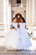 Load image into Gallery viewer, Ana Balahan Lourdes two girls wear luxury long dress with multilayered skirt Sydney
