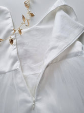 Load image into Gallery viewer, Ana Balahan Luisa White and Gold kids dress details Ballarat
