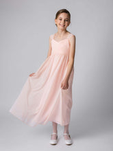 Load image into Gallery viewer, Ana Balahan Natalie long pink dress for 11 years old girl Sydney
