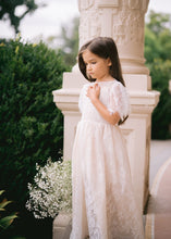 Load image into Gallery viewer, Ana Balahan Olivia little girl in beautiful lace dress with flowers Australia
