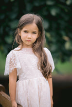 Load image into Gallery viewer, Ana Balahan Olivia little girl in elegant outfit for wedding close up Sydney
