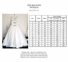 Load image into Gallery viewer, Ana Balahan Patricia Dress Size Chart
