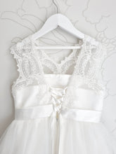 Load image into Gallery viewer, Ana Balahan Patricia First communion lace dress with lacing back view Sydney Australia
