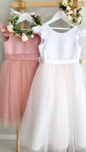 Load image into Gallery viewer, Ana Balahan Pearl elegant dress for 12 years old girl decorated with pearls for graduation Melbourne
