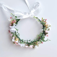 Load image into Gallery viewer, Ana Balahan Pink white and green flower wreath Adelaide
