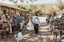 Load image into Gallery viewer, Ana Balahan Rustic Ranch Wedding Flower Girl Page Boy and Dog
