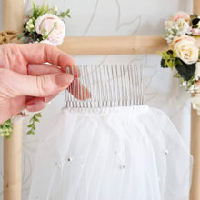 Load image into Gallery viewer, Ana Balahan Short Veil with comb decorated with pearls for Girls sacrament of initiation Melbourne
