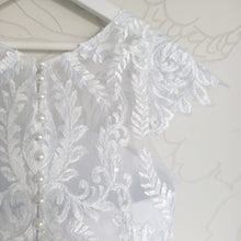 Load image into Gallery viewer, Ana Balahan Josephine Flower Girl Dresses Melbourne Lace Close Up
